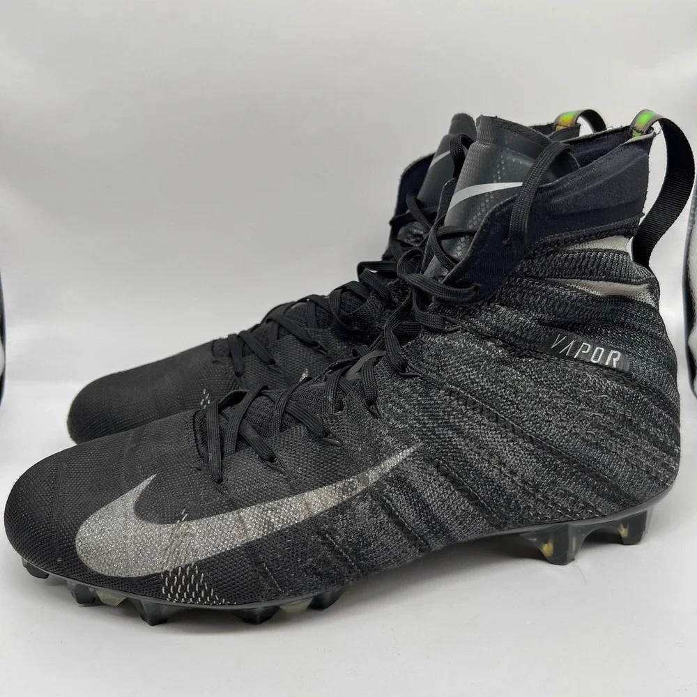 Nike Vapor Untouchable 3 Elite Football Cleats Black AH7408 Mens 13 mid flyknit